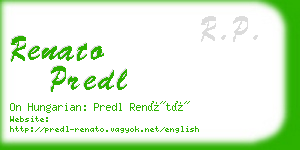 renato predl business card